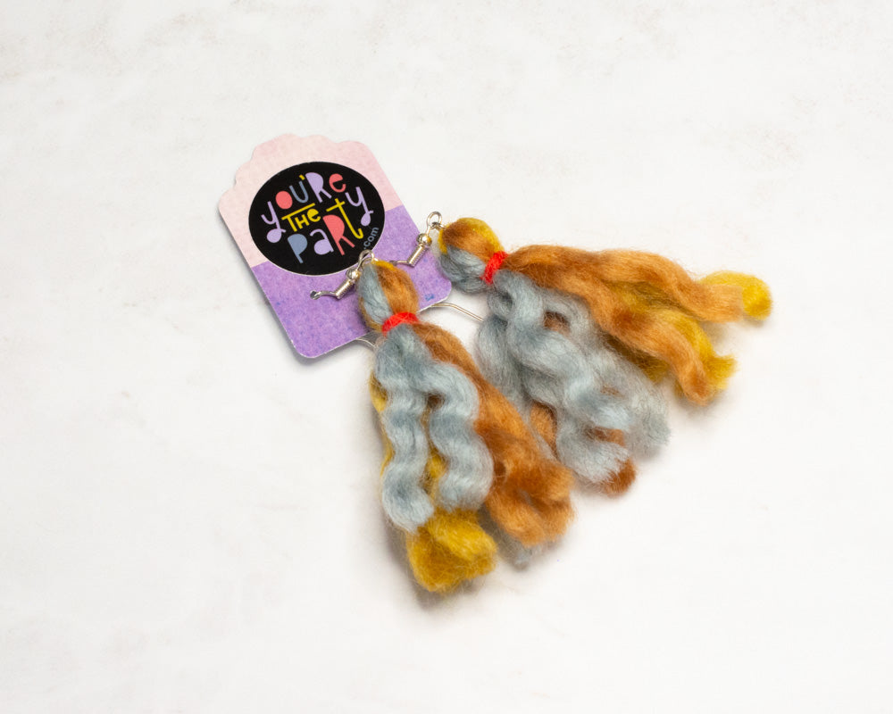 Small Multicolor Tassel Earrings