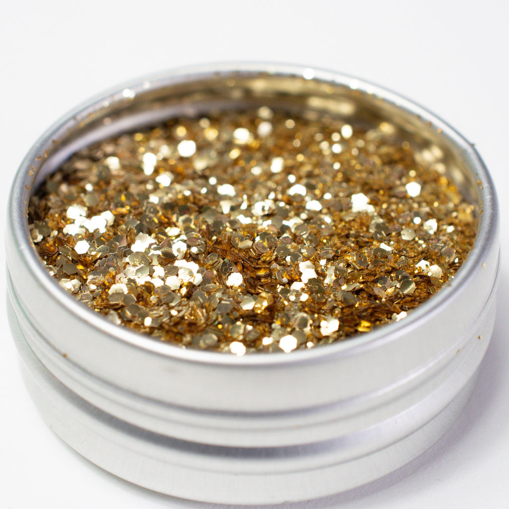 Fine Gold Mix - Biodegradable Glitter - Atomic Polish