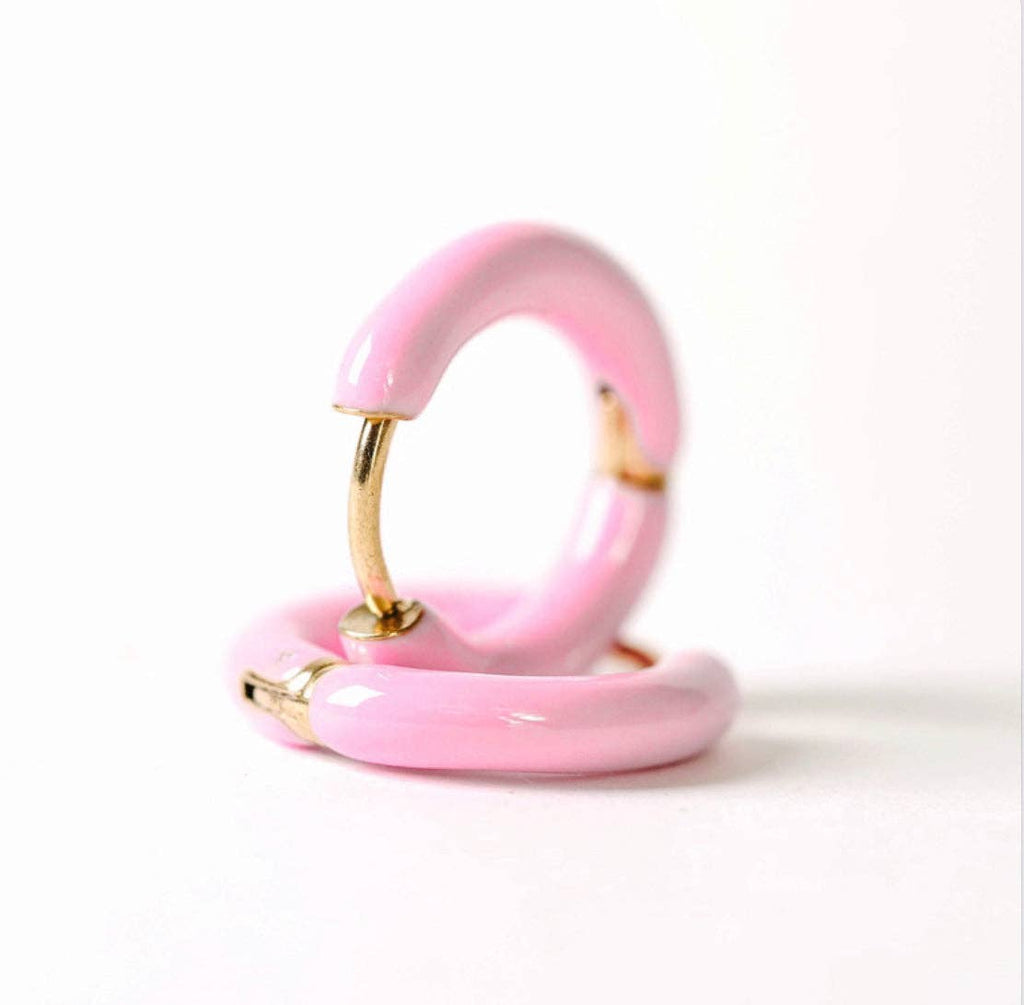 Color Huggie Earrings