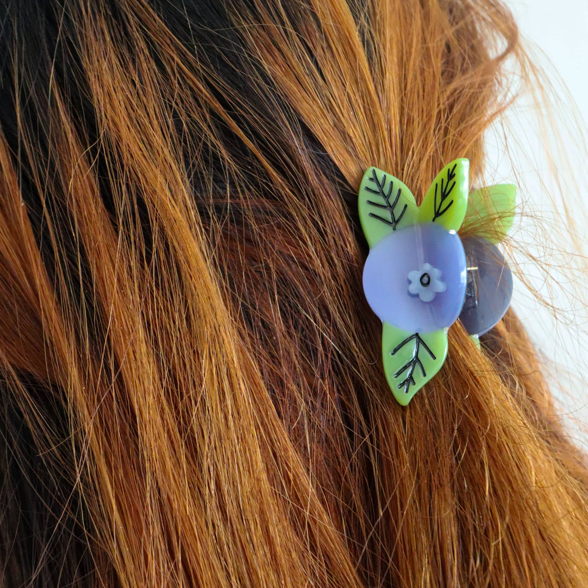 Mini Blueberry Hair Claw Clip – Atomic Polish