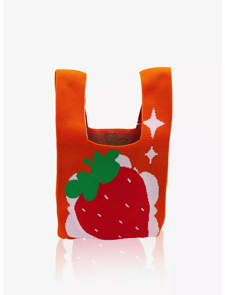 Dainty Strawberry Mini Tote Bag