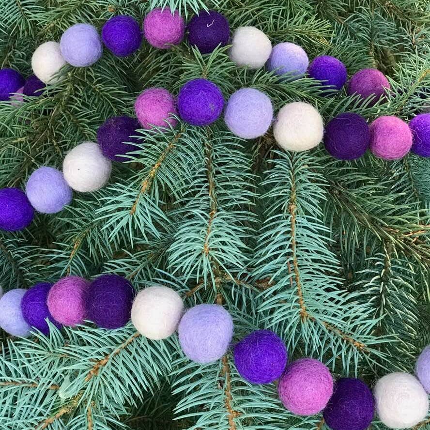 Pom Pom Felt Garland