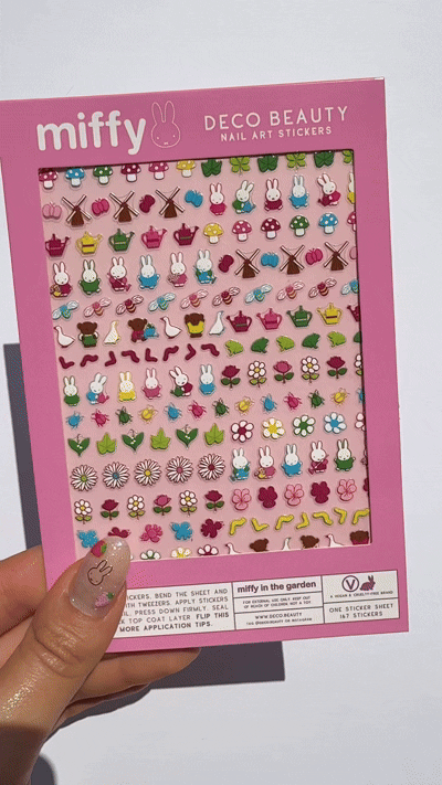 Nail Stickers - Miffy In The Garden