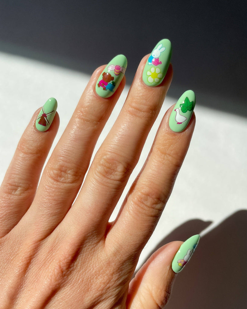 Nail Stickers - Miffy In The Garden