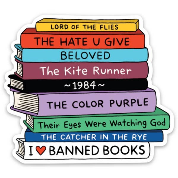 Banned Book Sticker