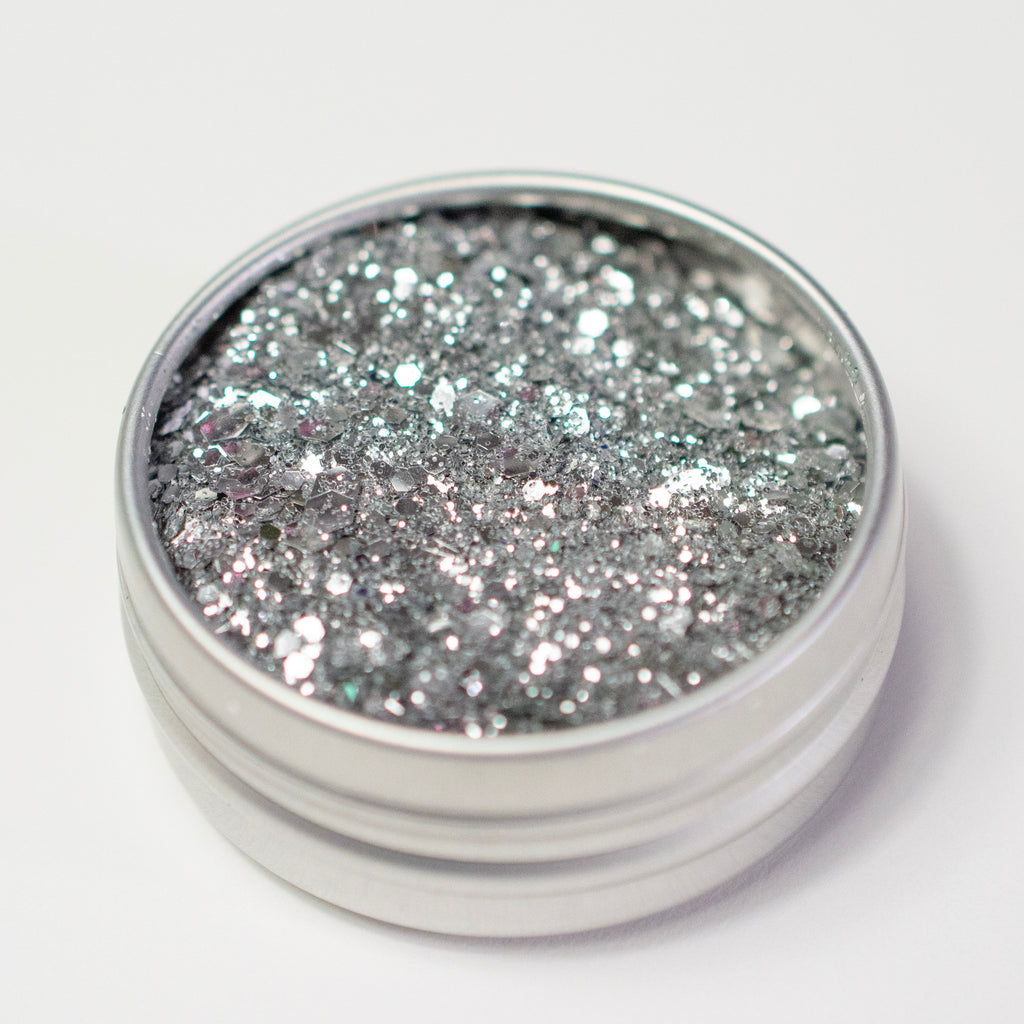 Chunky Silver Mix - Biodegradable Glitter - Atomic Polish