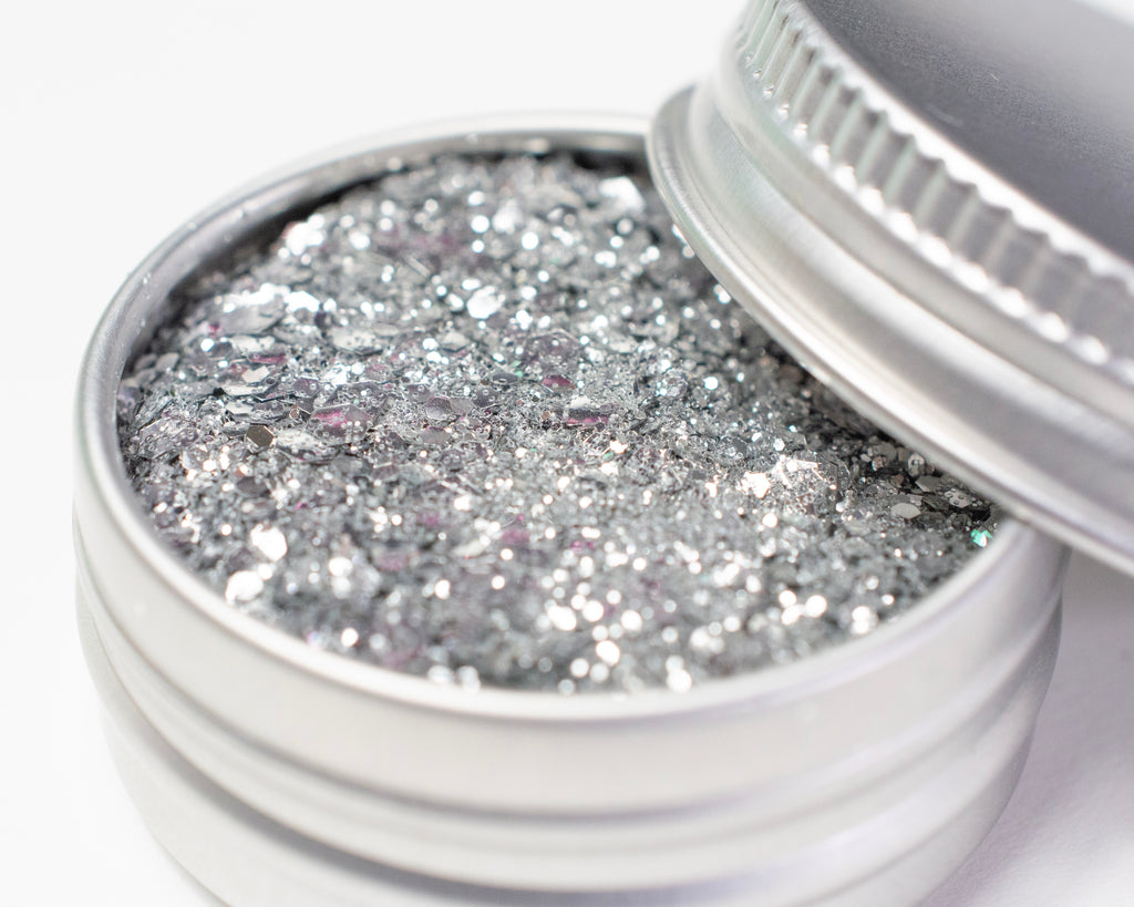 Chunky Silver Mix - Biodegradable Glitter - Atomic Polish