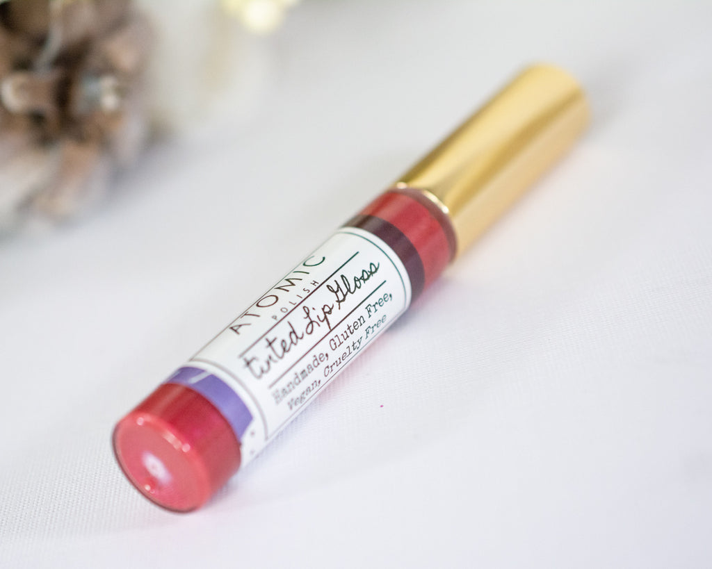 Blowing Raspberries - Tinted Lip Gloss – Atomic Polish