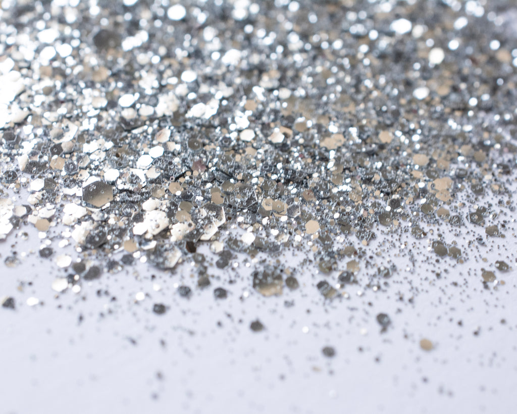 Chunky Silver Mix - Biodegradable Glitter – Atomic Polish
