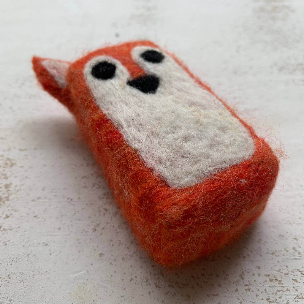 Felted Soap Saver - Fox