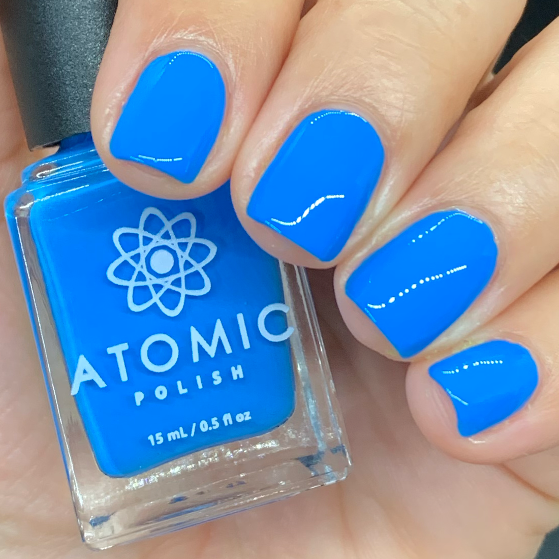 Neon discount blue nails