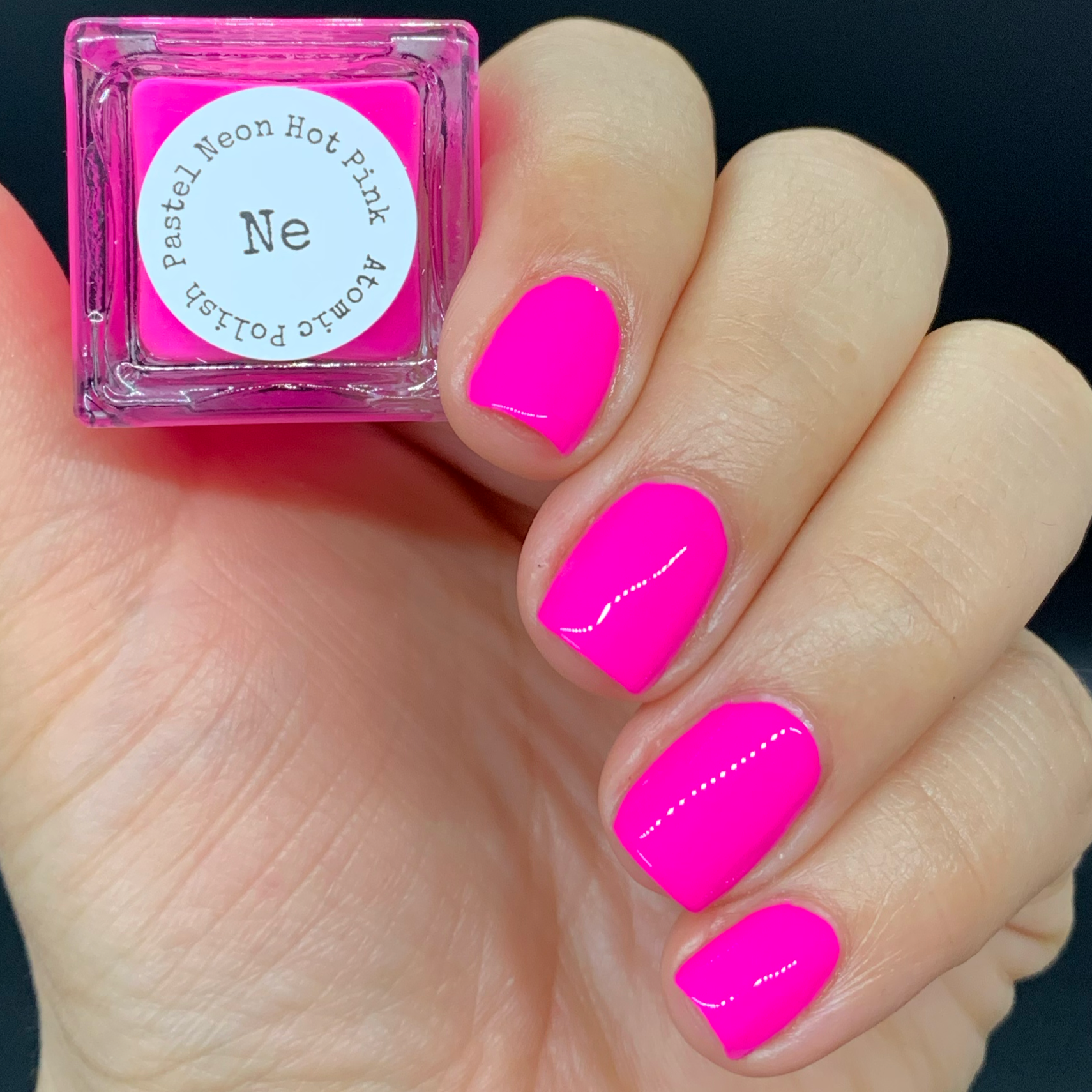 Pastel Neon Ne Hot Pink Atomic Polish